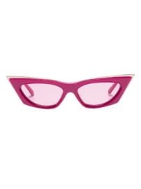 VALENTINO GARAVANI EYEWEAR V-Goldcut I cat-eye Sunglasses Pink at Farfetch